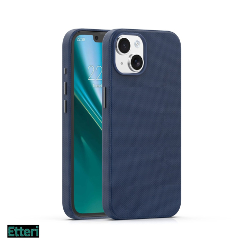 Huse si protectii pentru iPhone 15 - Husa Etteri Elegant Mag pentru Apple iPhone 15, Carcasa magnetica, Albastru