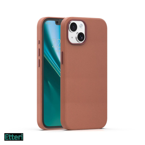 Huse si protectii pentru iPhone 15 - Husa Etteri Elegant Mag pentru Apple iPhone 15, Carcasa magnetica, Maro