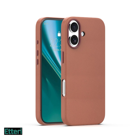 Huse si protectii smartphone - Husa Etteri Elegant Mag pentru Apple iPhone 16, Carcasa magnetica, Maro
