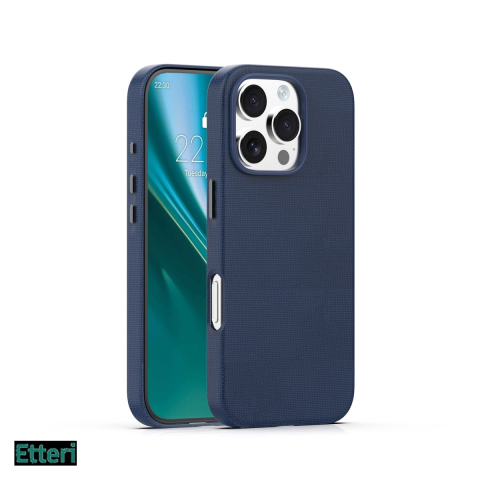 Huse si protectii pentru iPhone 16 Pro - Husa Etteri Elegant Mag pentru Apple iPhone 16 Pro, Carcasa magnetica, Albastru
