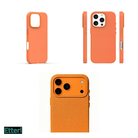 Husa Etteri Elegant Mag pentru Apple iPhone 16 Pro, Carcasa magnetica, Portocaliu [3]