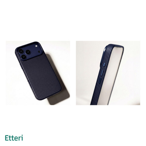Husa Etteri Elegant Mag pentru iPhone 14, Carcasa magnetica, Albastru [4]