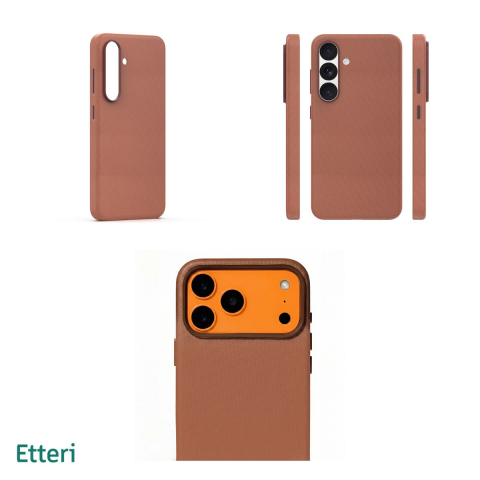 Husa Etteri Elegant Mag pentru Samsung Galaxy S25, Carcasa magnetica, Maro [3]