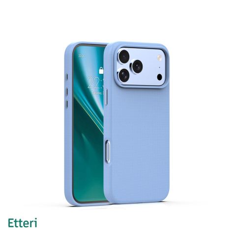 Huse si protectii pentru iPhone 17 Pro Max - Husa Etteri Elegant Mag sky pentru iPhone 17 Pro Max, Carcasa magnetica, -10°C pana la +45°C, Albastru