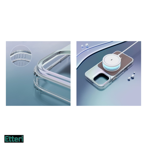 Husa Etteri Hidden Pearl pentru Apple iPhone 16, Carcasa magnetica, Maro [4]