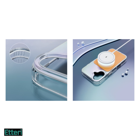 Husa Etteri Hidden Pearl pentru Apple iPhone 17, Carcasa magnetica, Portocaliu [4]