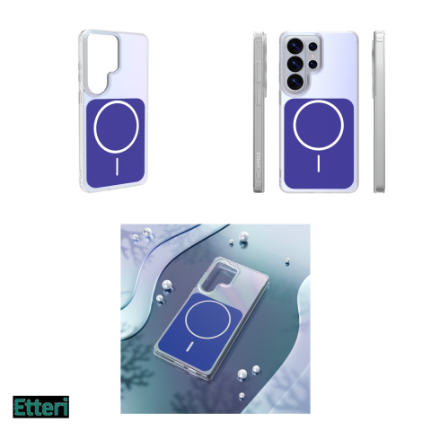 Husa Etteri Hidden Pearl pentru Samsung Galaxy S26 Ultra, Carcasa magnetica, Albastru inchis [3]