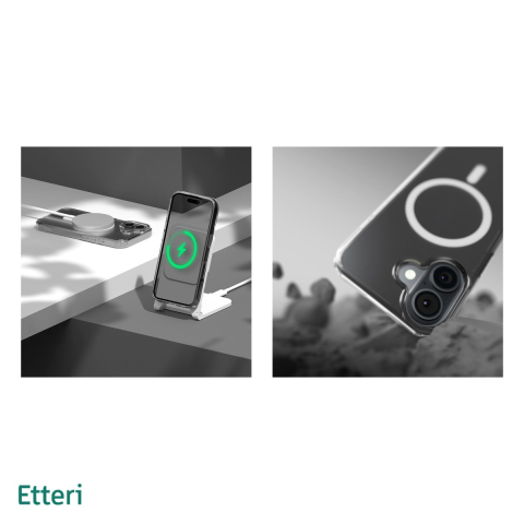 Husa Etteri Hybrid Mag pentru Samsung Galaxy S25 Ultra, Carcasa magnetica, Transparent [4]
