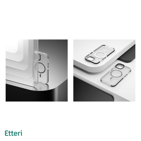 Husa Etteri Icy Mag pentru iPhone 15, Carcasa magnetica, Negru [4]