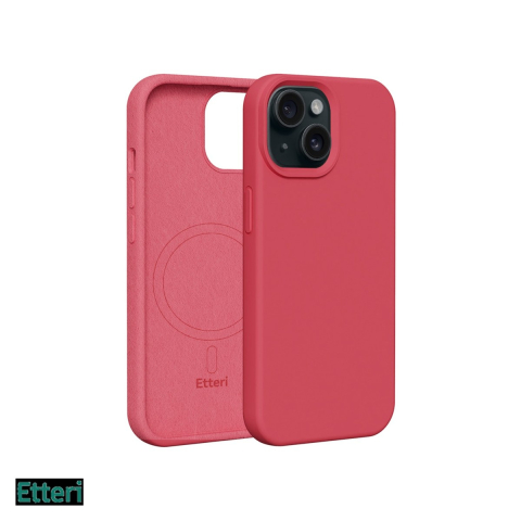 Huse si protectii smartphone - Husa Etteri Silicone Mag pentru Apple iPhone 13, Carcasa magnetica, Rosu