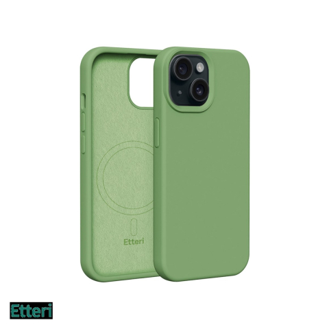Huse si protectii smartphone - Husa Etteri Silicone Mag pentru Apple iPhone 14, Carcasa magnetica, Verde