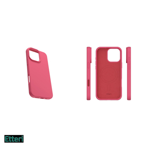 Husa Etteri Silicone Mag pentru Apple iPhone 16 Pro Max, Carcasa magnetica, Rosu [4]