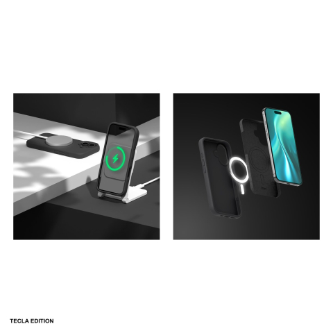 Husa Etteri Silicone Mag pentru Apple iPhone 17, Carcasa magnetica, Negru [4]