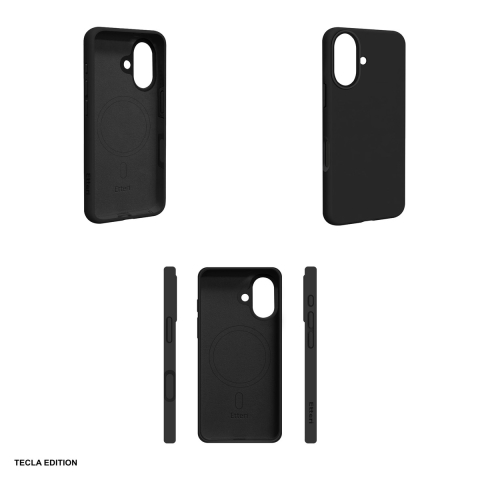 Husa Etteri Silicone Mag pentru Apple iPhone 17, Carcasa magnetica, Negru [3]