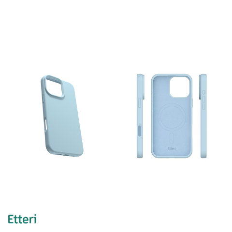 Husa Etteri Silicone Mag pentru iPhone 16 Pro Max, Carcasa magnetica, Albastru [4]