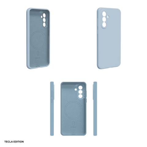 Husa Etteri Silicone Mag pentru Samsung Galaxy A57 5G, Carcasa magnetica, Albastru [3]
