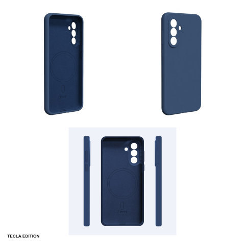 Husa Etteri Silicone Mag pentru Samsung Galaxy A57 5G, Carcasa magnetica, Albastru [3]