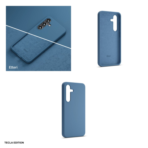 Husa Etteri Silicone Mag pentru Samsung Galaxy S25 Edge, Carcasa magnetica, Albastru inchis [3]