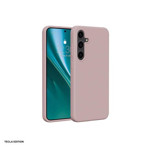 Huse si protectii smartphone - Husa Etteri Silicone Mag pentru Samsung Galaxy S25 Edge, Carcasa magnetica, Roz