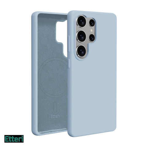 Husa Etteri Silicone Mag pentru Samsung Galaxy S25 Ultra, Carcasa magnetica, Albastru [0]