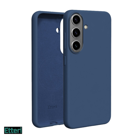 Huse telefoane - Husa Etteri Silicone Mag pentru Samsung Galaxy S26, Carcasa magnetica, Albastru