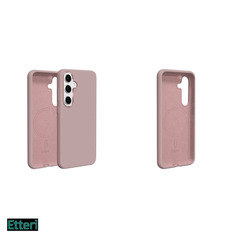 Husa Etteri Silicone Mag pentru Samsung Galaxy S26 Ultra, Carcasa magnetica, Roz [4]