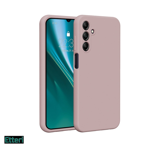 Huse telefoane - Husa Etteri Silicone pentru Samsung Galaxy A15 5G, Galaxy A15 4G, Carcasa, Roz