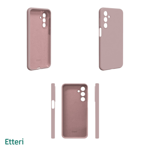 Husa Etteri Silicone pentru Samsung Galaxy A17 5G, Carcasa, -10°C pana la +45°C, orificii pentru atasarea unui snur, Roz [3]