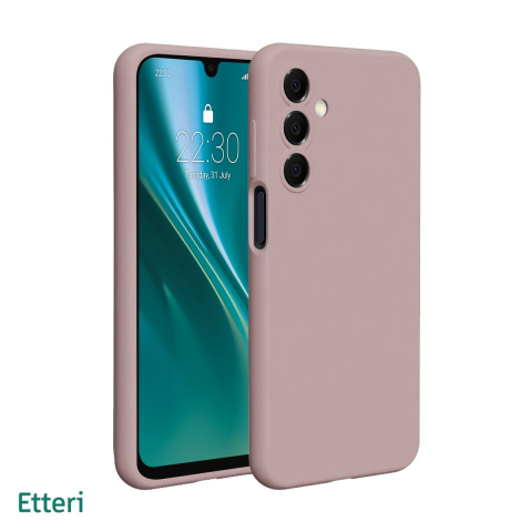 Huse si protectii pentru Samsung - Husa Etteri Silicone pentru Samsung Galaxy A17 5G, Carcasa, -10°C pana la +45°C, orificii pentru atasarea unui snur, Roz
