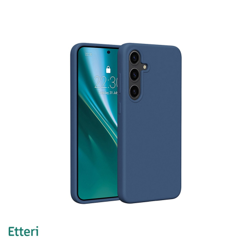 Huse si protectii pentru Samsung Galaxy A17 5G - Husa Etteri Silicone pentru Samsung Galaxy A17 5G, Carcasa, Albastru