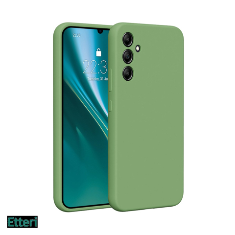 Husa Etteri Silicone pentru Samsung Galaxy A34, Carcasa, Verde [0]