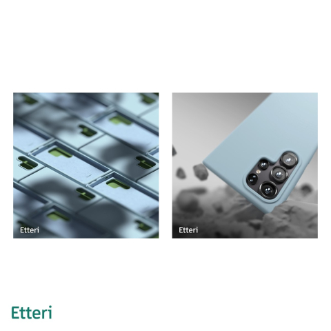 Husa Etteri Silicone pentru Samsung Galaxy A36 5G, Carcasa, Albastru [4]