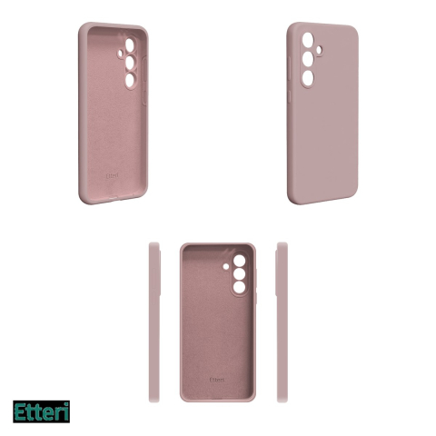 Husa Etteri Silicone pentru Samsung Galaxy S24 FE, Carcasa, Roz [3]