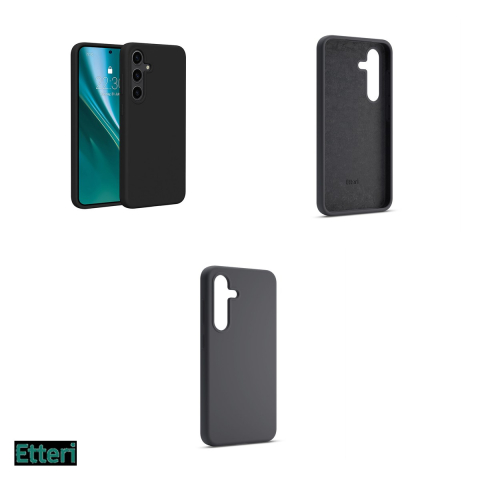 Husa Etteri Silicone pentru Samsung Galaxy S24 Plus, Carcasa, Negru [3]
