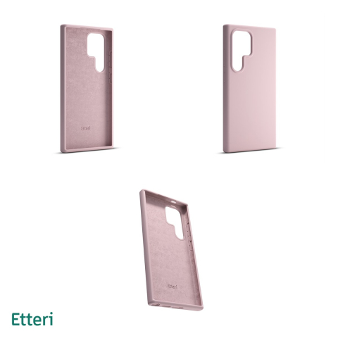 Husa Etteri Silicone pentru Samsung Galaxy S24 Ultra, Carcasa, Roz [3]
