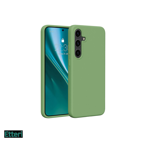 Huse si protectii pentru Samsung Galaxy S25 Plus - Husa Etteri Silicone pentru Samsung Galaxy S25 Plus, Carcasa, Verde