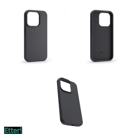 Husa Etteri Silicone pentru Xiaomi Redmi Note 13 Pro 5G, Carcasa, Negru [3]