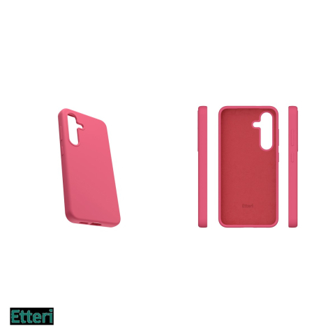 Husa Etteri Silicone raspberry pentru Samsung Galaxy S24 Plus, Carcasa, Rosu [4]