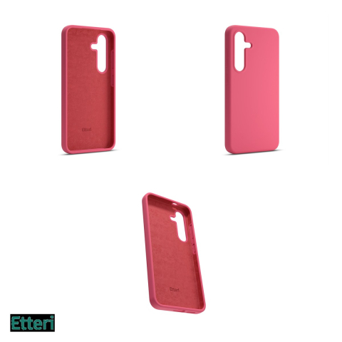 Husa Etteri Silicone raspberry pentru Samsung Galaxy S24 Plus, Carcasa, Rosu [3]