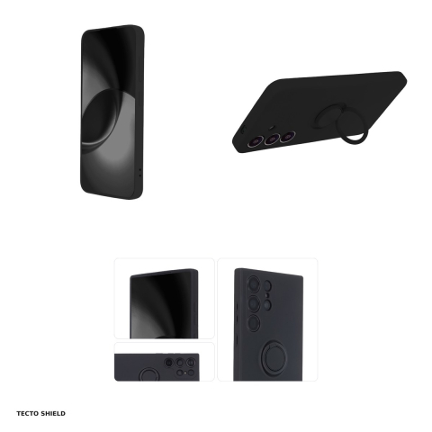 Husa Finger Ring pentru Samsung Galaxy S23 Plus, Carcasa, Negru [3]