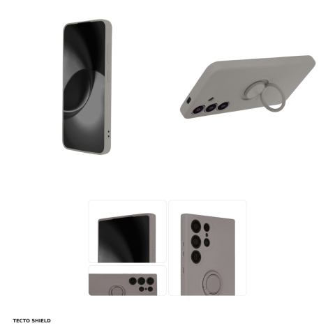 Husa Finger Ring pentru Samsung Galaxy S24, Carcasa, Gri [3]