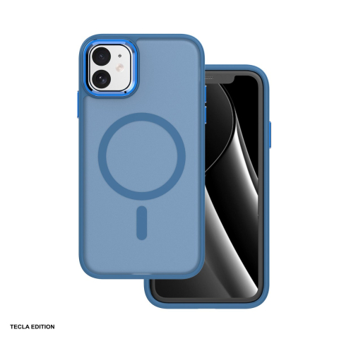 Huse telefoane - Husa Frozen Mag pentru Apple iPhone 11, Carcasa magnetica, Albastru