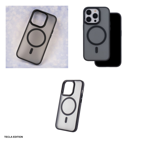 Husa Frozen Mag pentru Apple iPhone 13, Carcasa magnetica, Negru [3]
