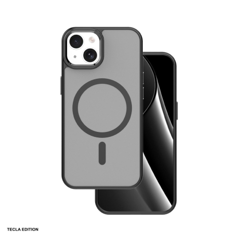 Huse telefoane - Husa Frozen Mag pentru Apple iPhone 13, Carcasa magnetica, Negru