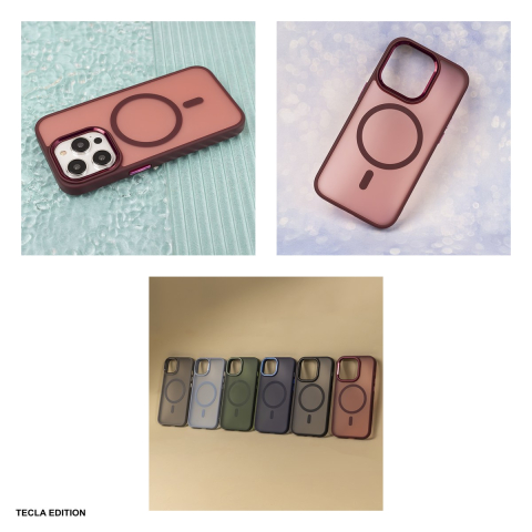 Husa Frozen Mag pentru Apple iPhone 13, Carcasa magnetica, Rosu [5]