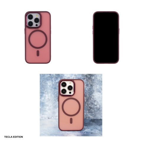 Husa Frozen Mag pentru Apple iPhone 13, Carcasa magnetica, Rosu [4]