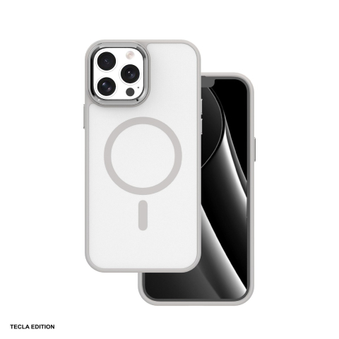 Huse telefoane - Husa Frozen Mag pentru Apple iPhone 13 Pro Max, Carcasa magnetica, Gri