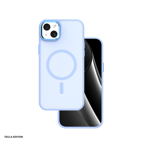 Huse telefoane - Husa Frozen Mag pentru Apple iPhone 14, Carcasa magnetica, Albastru