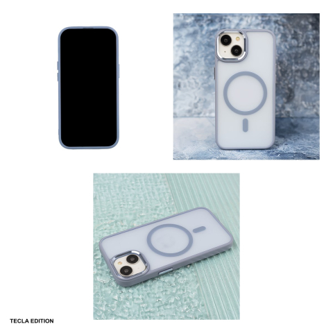 Husa Frozen Mag pentru Apple iPhone 14, Carcasa magnetica, Albastru [5]