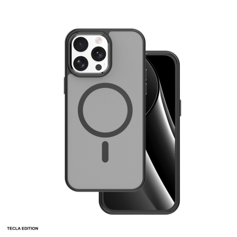 Huse si protectii smartphone - Husa Frozen Mag pentru Apple iPhone 14 Pro, Carcasa magnetica, Negru